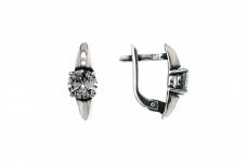Earrings with zircon A6027