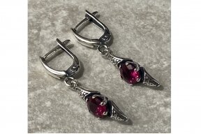 Earrings with zircon or crystal A400250360