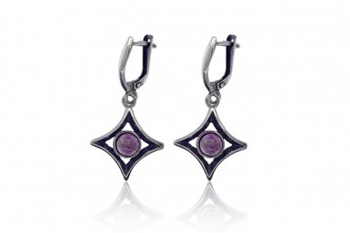 Earrings with Amethyst A350350620