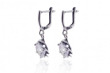 Earrings with zircon A350350650