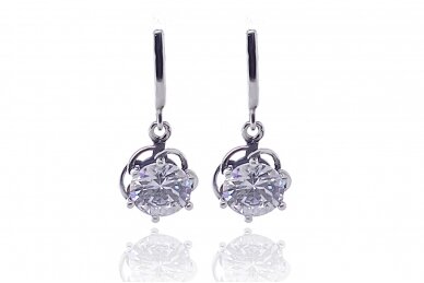 Earrings with zircon A350350650 1