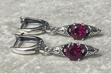 Earrings with zircon or crystal A400250360 1