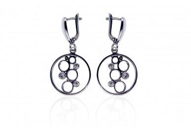 Earrings with zircon A403250650A7017