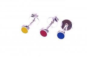Fasteners with enamel
