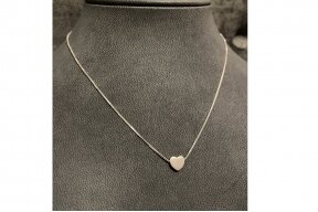 Necklace with matte heart GR700250