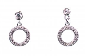 Luxurious round earrings